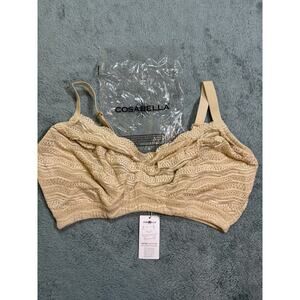 Cosabella Dolce Curvy Bralette Blush Lace L G Full Coverage Wireless